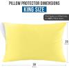 imageUtopia Bedding Waterproof Pillow Protectors Zippered 2 Pack Red Queen Size Zippered Pillowcases Bed Bug Proof Pillow Encasement Covers 20 x 28 InchesYellow