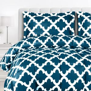 imageUtopia Bedding  Comforter Set with 2 Pillow Shams  3 Pieces Bedding Comforter Sets  Down Alternative Comforter  Soft and Comfortable  Machine Washable Teal King