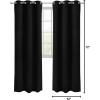 imageUtopia Bedding Blackout Curtains for Bedroom Grommet Window Curtains 84 Inch Length 2 Panels Thermal Insulated Drapes for Living Room Grey 52W x 84L InchesBlack