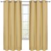 imageUtopia Bedding Blackout Curtains for Bedroom Grommet Window Curtains 84 Inch Length 2 Panels Thermal Insulated Drapes for Living Room Grey 52W x 84L InchesBiscotti Beige