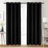imageUtopia Bedding Blackout Curtains for Bedroom Grommet Window Curtains 84 Inch Length 2 Panels Thermal Insulated Drapes for Living Room Grey 52W x 84L InchesBlack