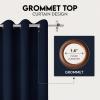 imageUtopia Bedding Blackout Curtains for Bedroom Grommet Window Curtains 84 Inch Length 2 Panels Thermal Insulated Drapes for Living Room Grey 52W x 84L InchesNavy