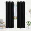 imageUtopia Bedding Blackout Curtains for Bedroom Grommet Window Curtains 84 Inch Length 2 Panels Thermal Insulated Drapes for Living Room Grey 52W x 84L InchesBlack