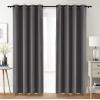 imageUtopia Bedding Blackout Curtains for Bedroom Grommet Window Curtains 84 Inch Length 2 Panels Thermal Insulated Drapes for Living Room Grey 52W x 84L InchesGrey