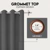 imageUtopia Bedding Blackout Curtains for Bedroom Grommet Window Curtains 84 Inch Length 2 Panels Thermal Insulated Drapes for Living Room Grey 52W x 84L InchesGrey