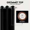 imageUtopia Bedding Blackout Curtains for Bedroom Grommet Window Curtains 84 Inch Length 2 Panels Thermal Insulated Drapes for Living Room Grey 52W x 84L InchesBlack