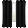 imageUtopia Bedding Blackout Curtains for Bedroom Grommet Window Curtains 84 Inch Length 2 Panels Thermal Insulated Drapes for Living Room Grey 52W x 84L InchesBlack
