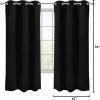 imageUtopia Bedding Blackout Curtains for Bedroom Grommet Window Curtains 84 Inch Length 2 Panels Thermal Insulated Drapes for Living Room Grey 52W x 84L InchesBlack