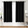 imageUtopia Bedding Blackout Curtains for Bedroom Grommet Window Curtains 84 Inch Length 2 Panels Thermal Insulated Drapes for Living Room Grey 52W x 84L InchesBlack