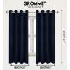 imageUtopia Bedding Blackout Curtains for Bedroom Grommet Window Curtains 84 Inch Length 2 Panels Thermal Insulated Drapes for Living Room Grey 52W x 84L InchesNavy