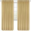 imageUtopia Bedding Curtain for Bedroom  Rod Pocket Window Curtains 63 Inch Length 2 Panels  Thermal Curtains ampamp Drapes for Living Room Bedroom 52W x 63L Inches Biscotti BeigeBiscotti Beige