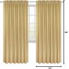 imageUtopia Bedding Curtain for Bedroom  Rod Pocket Window Curtains 63 Inch Length 2 Panels  Thermal Curtains ampamp Drapes for Living Room Bedroom 52W x 63L Inches Biscotti BeigeBiscotti Beige