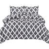 imageUtopia Bedding Printed Comforter Set with 2 Pillow Shams  Luxurious Brushed Microfiber  Down Alternative Comforter  Soft and Comfortable Bulk Pack of 4 KingCal King Grey