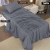 imageUtopia Bedding Twin Bed Sheets Set  Pack of 2  Brushed Microfiber  Shrinkage and Fade Resistant  Easy Care Grey