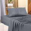 imageUtopia Bedding Twin Bed Sheets Set  Pack of 2  Brushed Microfiber  Shrinkage and Fade Resistant  Easy Care Grey