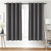 imageUtopia Bedding Blackout Curtains for Bedroom Grommet Window Curtains 84 Inch Length 2 Panels Thermal Insulated Drapes for Living Room Grey 52W x 84L InchesGrey
