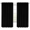 imageUtopia Bedding Curtain for Bedroom  Rod Pocket Window Curtains 63 Inch Length 2 Panels  Thermal Curtains ampamp Drapes for Living Room Bedroom 52W x 63L Inches Biscotti BeigeBlack