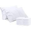 imageUtopia Bedding Standard Pillow Cases  120 Pack  Bulk Pillow Cases Set  Envelope Closure  Soft Brushed Microfiber Fabric  Pillow Covers 20 X 26 Inches Standard White
