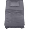 imageUtopia Bedding Twin Bed Sheets Set  Pack of 2  Brushed Microfiber  Shrinkage and Fade Resistant  Easy Care Grey