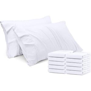 imageUtopia Bedding Standard Pillow Cases  120 Pack  Bulk Pillow Cases Set  Envelope Closure  Soft Brushed Microfiber Fabric  Pillow Covers 20 X 26 Inches Standard White