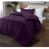 imageUtopia Bedding King Comforter Set  3 Piece Grey Comforters King Size Bed Set  Down Alternative Duvet Insert Includes 1 All Season Comforter 90 x 102 in and 2 Pillow Shams 20 x 36 inPlum