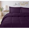 imageUtopia Bedding King Comforter Set  3 Piece Grey Comforters King Size Bed Set  Down Alternative Duvet Insert Includes 1 All Season Comforter 90 x 102 in and 2 Pillow Shams 20 x 36 inPlum