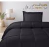 imageUtopia Bedding King Comforter Set  3 Piece Grey Comforters King Size Bed Set  Down Alternative Duvet Insert Includes 1 All Season Comforter 90 x 102 in and 2 Pillow Shams 20 x 36 inGreyBlack