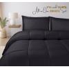 imageUtopia Bedding King Comforter Set  3 Piece Grey Comforters King Size Bed Set  Down Alternative Duvet Insert Includes 1 All Season Comforter 90 x 102 in and 2 Pillow Shams 20 x 36 inGrey