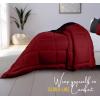 imageUtopia Bedding King Comforter Set  3 Piece Grey Comforters King Size Bed Set  Down Alternative Duvet Insert Includes 1 All Season Comforter 90 x 102 in and 2 Pillow Shams 20 x 36 inRedBlack