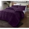 imageUtopia Bedding King Comforter Set  3 Piece Grey Comforters King Size Bed Set  Down Alternative Duvet Insert Includes 1 All Season Comforter 90 x 102 in and 2 Pillow Shams 20 x 36 inPlum