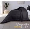 imageUtopia Bedding King Comforter Set  3 Piece Grey Comforters King Size Bed Set  Down Alternative Duvet Insert Includes 1 All Season Comforter 90 x 102 in and 2 Pillow Shams 20 x 36 inGreyBlack