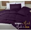 imageUtopia Bedding King Comforter Set  3 Piece Grey Comforters King Size Bed Set  Down Alternative Duvet Insert Includes 1 All Season Comforter 90 x 102 in and 2 Pillow Shams 20 x 36 inPlum