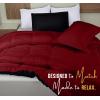 imageUtopia Bedding King Comforter Set  3 Piece Grey Comforters King Size Bed Set  Down Alternative Duvet Insert Includes 1 All Season Comforter 90 x 102 in and 2 Pillow Shams 20 x 36 inRedBlack