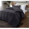 imageUtopia Bedding King Comforter Set  3 Piece Grey Comforters King Size Bed Set  Down Alternative Duvet Insert Includes 1 All Season Comforter 90 x 102 in and 2 Pillow Shams 20 x 36 inGrey