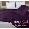 imageUtopia Bedding King Comforter Set  3 Piece Grey Comforters King Size Bed Set  Down Alternative Duvet Insert Includes 1 All Season Comforter 90 x 102 in and 2 Pillow Shams 20 x 36 inPlum