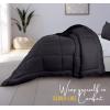 imageUtopia Bedding King Comforter Set  3 Piece Grey Comforters King Size Bed Set  Down Alternative Duvet Insert Includes 1 All Season Comforter 90 x 102 in and 2 Pillow Shams 20 x 36 inGreyBlack