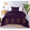 imageUtopia Bedding King Comforter Set  3 Piece Grey Comforters King Size Bed Set  Down Alternative Duvet Insert Includes 1 All Season Comforter 90 x 102 in and 2 Pillow Shams 20 x 36 inPlum