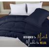 imageUtopia Bedding King Comforter Set  3 Piece Grey Comforters King Size Bed Set  Down Alternative Duvet Insert Includes 1 All Season Comforter 90 x 102 in and 2 Pillow Shams 20 x 36 inNavy