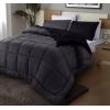 imageUtopia Bedding King Comforter Set  3 Piece Grey Comforters King Size Bed Set  Down Alternative Duvet Insert Includes 1 All Season Comforter 90 x 102 in and 2 Pillow Shams 20 x 36 inGreyBlack