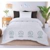 imageUtopia Bedding King Comforter Set  3 Piece Grey Comforters King Size Bed Set  Down Alternative Duvet Insert Includes 1 All Season Comforter 90 x 102 in and 2 Pillow Shams 20 x 36 inWhite