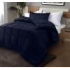 imageUtopia Bedding King Comforter Set  3 Piece Grey Comforters King Size Bed Set  Down Alternative Duvet Insert Includes 1 All Season Comforter 90 x 102 in and 2 Pillow Shams 20 x 36 inNavy