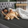 imageUtopia Bedding Waterproof Mattress Protector Twin Size Gray Premium 3D Air Soft Fabric Mattress Cover Fits 15 Inches Deep Breathable Fitted Style with Stretchable PocketsGrey