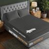 imageUtopia Bedding Waterproof Mattress Protector Twin Size Gray Premium 3D Air Soft Fabric Mattress Cover Fits 15 Inches Deep Breathable Fitted Style with Stretchable PocketsGrey