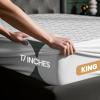imageUtopia Bedding Waterproof Mattress Protector Twin Size Gray Premium 3D Air Soft Fabric Mattress Cover Fits 15 Inches Deep Breathable Fitted Style with Stretchable PocketsWhite