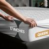 imageUtopia Bedding Waterproof Mattress Protector Twin Size Gray Premium 3D Air Soft Fabric Mattress Cover Fits 15 Inches Deep Breathable Fitted Style with Stretchable PocketsWhite