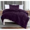 imageUtopia Bedding King Comforter Set  3 Piece Grey Comforters King Size Bed Set  Down Alternative Duvet Insert Includes 1 All Season Comforter 90 x 102 in and 2 Pillow Shams 20 x 36 inPlum
