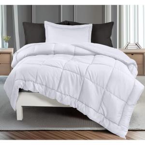 imageUtopia Bedding King Comforter Set  3 Piece Grey Comforters King Size Bed Set  Down Alternative Duvet Insert Includes 1 All Season Comforter 90 x 102 in and 2 Pillow Shams 20 x 36 inWhite