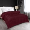 imageUtopia Bedding All Season Down Alternative Quilted King Comforter Duvet Insert with Corner Tabs Machine Washable Bed Comforter BurgundyRedBurgundy