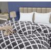 imageUtopia Bedding Queen Comforter Set Grey Printed Comforters Queen Size 3 Piece Lightweight All Season Down Alternative Bedding Set with 1 Comforter 88 x 88 in and 2 Pillow Shams 20 x 26 inQuatrefoil Gray