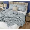imageUtopia Bedding Queen Comforter Set Grey Printed Comforters Queen Size 3 Piece Lightweight All Season Down Alternative Bedding Set with 1 Comforter 88 x 88 in and 2 Pillow Shams 20 x 26 inArrow White